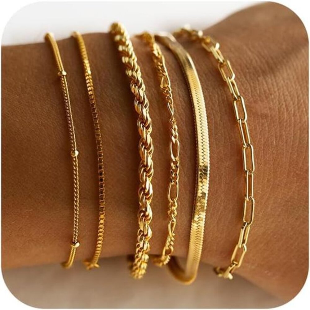 Gold Bracelets for Women Jewelry Set